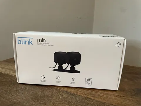 2 Pack Blink Mini 1080p WiFi Security Camera with Motion Detection Night Vision
