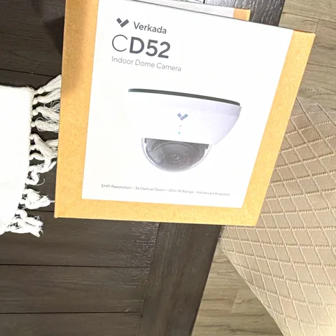 Verkada CD52 Indoor-Only IP/Network Wired Dome Security Camera, Color, White