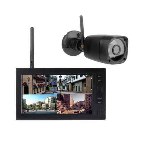 Wireless Security Camera DVR System With 720P Camera And 7 Inch LCD Monitor KAUC