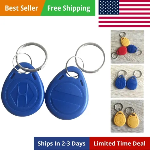 10PCS 125Khz RFID Key Fob Proximity ID Card Token Tag Keypad Card for Door Ent