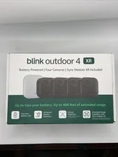 Blink Outdoor 4 XR Wireless Outdoor Security Camera Kit, Black