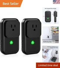 Battery-Powered Power Failure Alert - 2 Pack with LED Indicator & 110dB Sound
