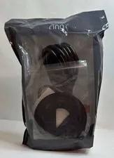 Ring Floodlight Cam Plug-In Mount Black Power Adapter Kit Outdoor Camera New