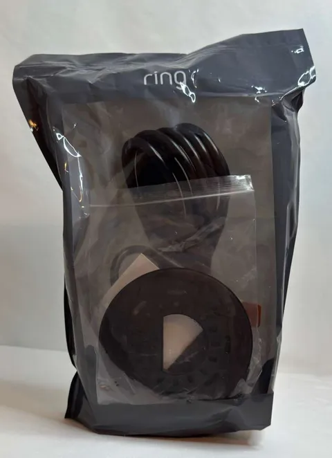 Ring Floodlight Cam Plug-In Mount Black Power Adapter Kit Outdoor Camera New