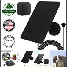 Efficient Solar Panel for Blink Outdoor 4,  Waterproof with Adjustable Mount
