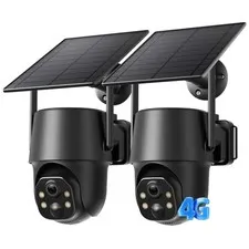 No WiFi Security Camera, Built-in SIM, Solar Powered,``