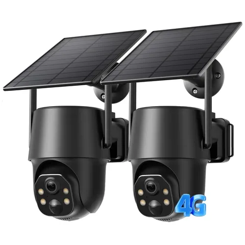 No WiFi Security Camera, Built-in SIM, Solar Powered,``