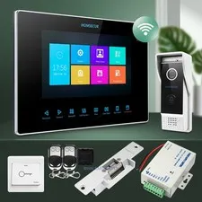 HOMSECUR 7" Wired WIFI Video Door Entry Security Intercom with Waterproof Camera