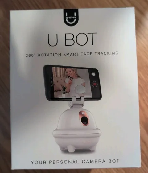 Smart Face Tracking U-speaker UBot UBOT7-21 360 Camera Bot NIB!