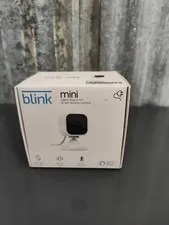 Blink Mini Compact Indoor Plug-in Smart Security Camera 1080 HD Motion (C2)