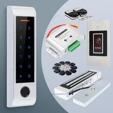 HOMSECUR Gate Door Access Control Kit With 390ibs Magnetic Lock and Power Supply