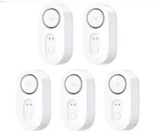 GoveeLife Water Leak Detector 5 Pack 105dB Adjustable Alarm (5 Pack+1 =6 Total)