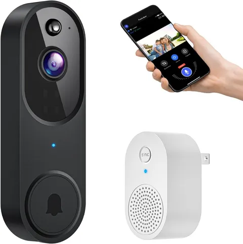 Gridtera Smart Video Doorbell Camera Wireless, AI Human Detection and Instant Al
