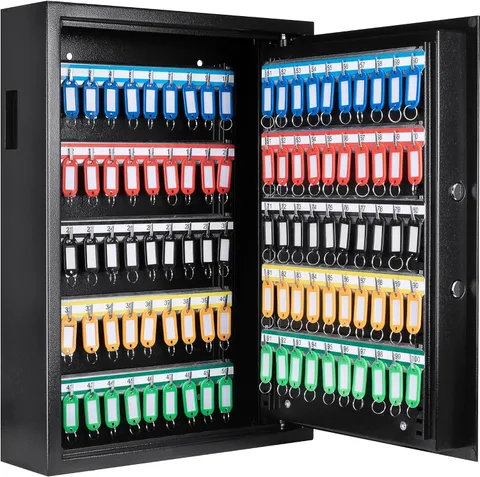 Digital Electronic Keypad Wall Mount Key Safe Cabinet with Adjustable Shelves