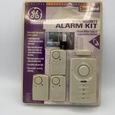 GE Window Door Alarm Home Security Kit Wireless Battery Operated Smart Home NOS