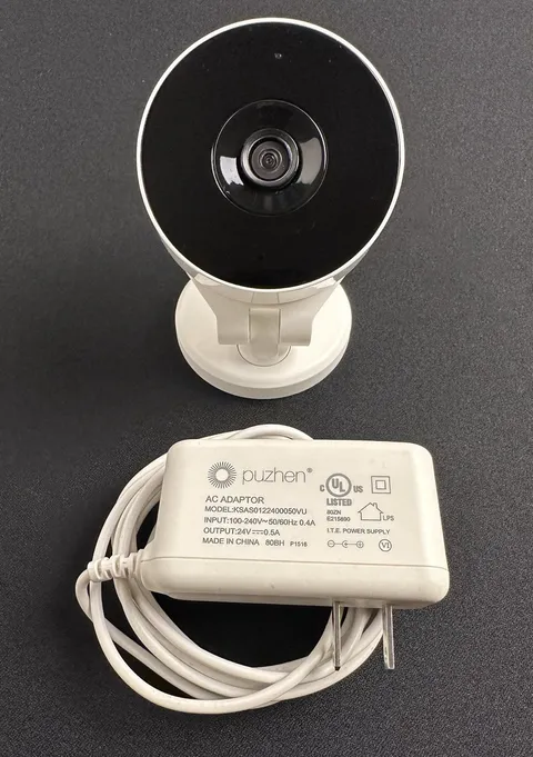 Alarm.com ADC-V521IR 1080P Indoor WiFi IP  Video Camera W/ Pulzhen Power Adapter