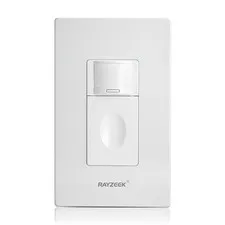Motion Light Switch, No Neutral Wire Required, No Ground Wire Needed,5A,Singl...