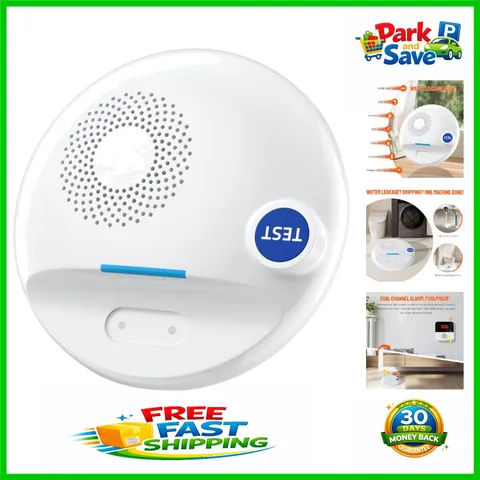 Smart Home Compatible Water Leak Detector with 100dB Siren for Immediate Alerts