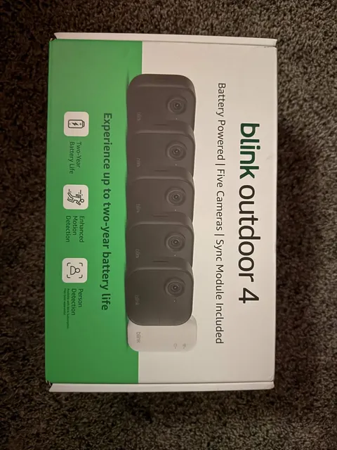 Blink Outdoor 4th Gen - 5 camera system - Model #B0DHLTCYWH