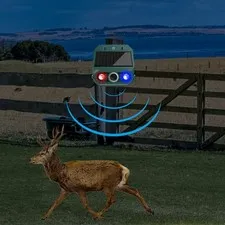 Hot Solar Motion Sensor Alarm With Strobe Light For Yard Security