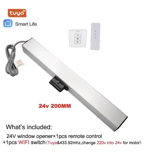 400mm 300MM 200MM Automatic Window Opener Window Actuator Tuya Wifi Smart Home