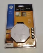 GE 45143 Glass Vibration Alarm Glass Break Detection Security (Needs Batteries)
