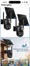 4G LTE PTZ Cellular Security Camera Solar Powered 2K Night Vision Weatherproof