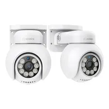 2PCS 4K UHD PoE Security Outdoor PT IP Camera - Pan & Tilt, AI Vehicle...