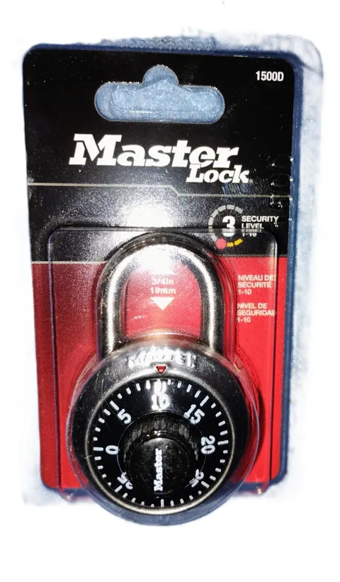 Master lock Speed Dial - 1500D Directional Movement - Black/Silver Anti-Shim