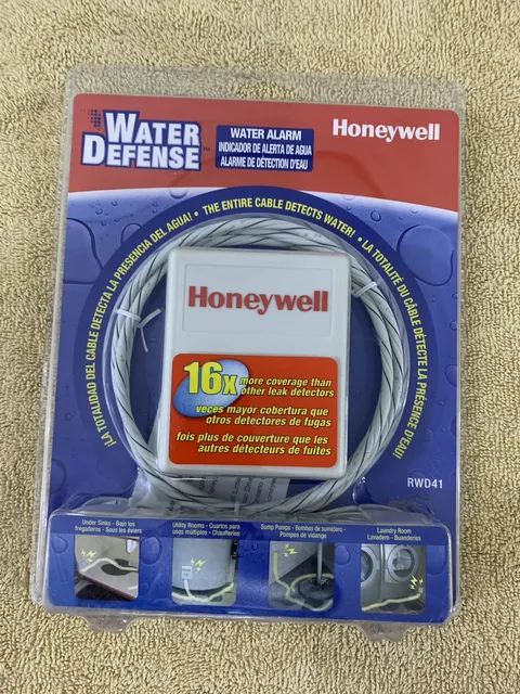 Honeywell Water Alarm Leak Detector #RWD41 for Under Sinks, Sump Pumps, etc.