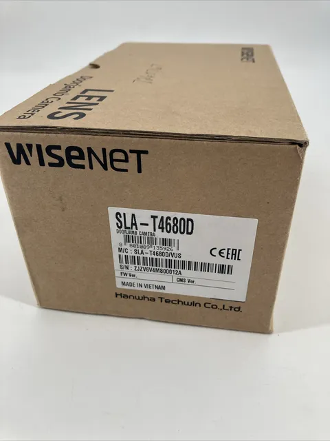 New Wisenet SLA-T4680D 2MP Door Jamb Lens Module Ships Fast New