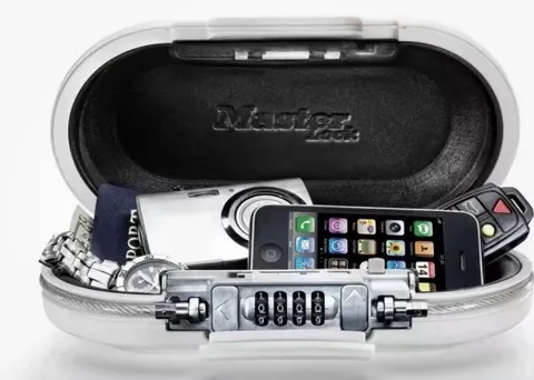 Quantity (2) Master Lock 5900D Combination Portable Safe Store Jewelry Coins