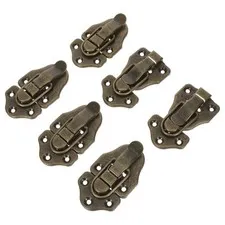 6pcs Hasp Clasp for Toolbox: Wood Box Toggle Latches Hasp Clasp - Metal Toolbox
