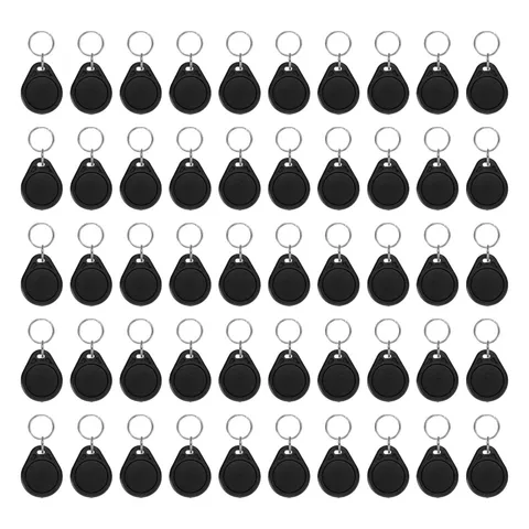 50 Pcs 13.56MHz UID Writable Rewritable Key Fobs, Clone IC Key Fob Tags Blank...