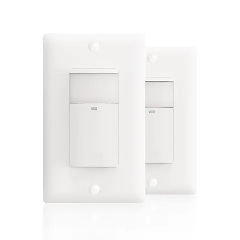 Single Pole Occupancy Motion Sensor Light Switch, PIR Infrared Motion Activat...
