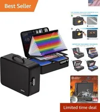 5200℉ Soft Case Fireproof Document Box with Lock,Fireproof Box with 25 Colorf...