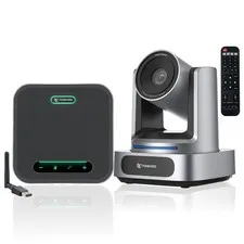 4K Conference Room Camera System, AI Auto-Tracking 4K PTZ Camera 3x Optical