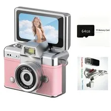 Magecam LK027 Thumb Keychain Camera 1.47 Inch Flip Screen Retro CCD 64GB