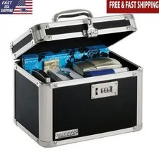 Combo Lock Storage Box Durable Burglary Safes Portable Medium Size Rubber Feet