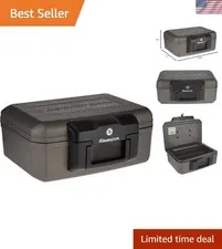 Compact Fireproof Safe with Key Lock - Home & Travel Security Solution