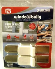 Windo Bully 2 Lock Pack As Seen On TV Universal Fits Windows & Doors FAST SHIP