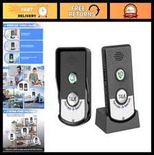 Wireless 2-Way Doorbell Intercom System, 3280ft Range, Waterproof, Rechargeable,