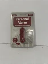 Personal Alarm 110dB Keychain Safety Device with Batteries – SABRE Red