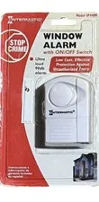 Intermatic Wireless Window/Door Alarm White Ultra Loud 90db with ON/OFF Switch