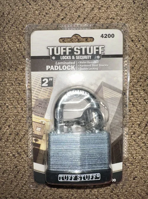1pc TUFF STUFF 2" Laminated Padlock