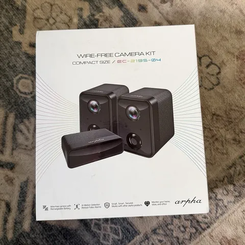 arpha EC-21BS-04 2-Cam 2K Wireless Wi-Fi Night Vision Weatherproof