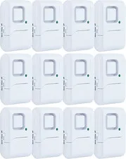 12 Pack Wireless Window & Door Alarms - Easy DIY Home Security System