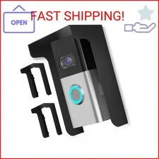 2 Pack Doorbell Cover,Doorbell Cover Weatherproof,Metal Doorbell Cover Plate,Com