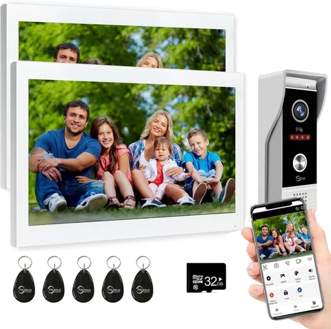 10 Inch Full Touch Screen Video Intercom System, TUYA WiFi Smart Home Door Phone