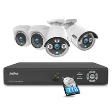 8CH Home Security Camera System Outdoor Indoor, 2MP HD 5-in-1 Surveillance DV...